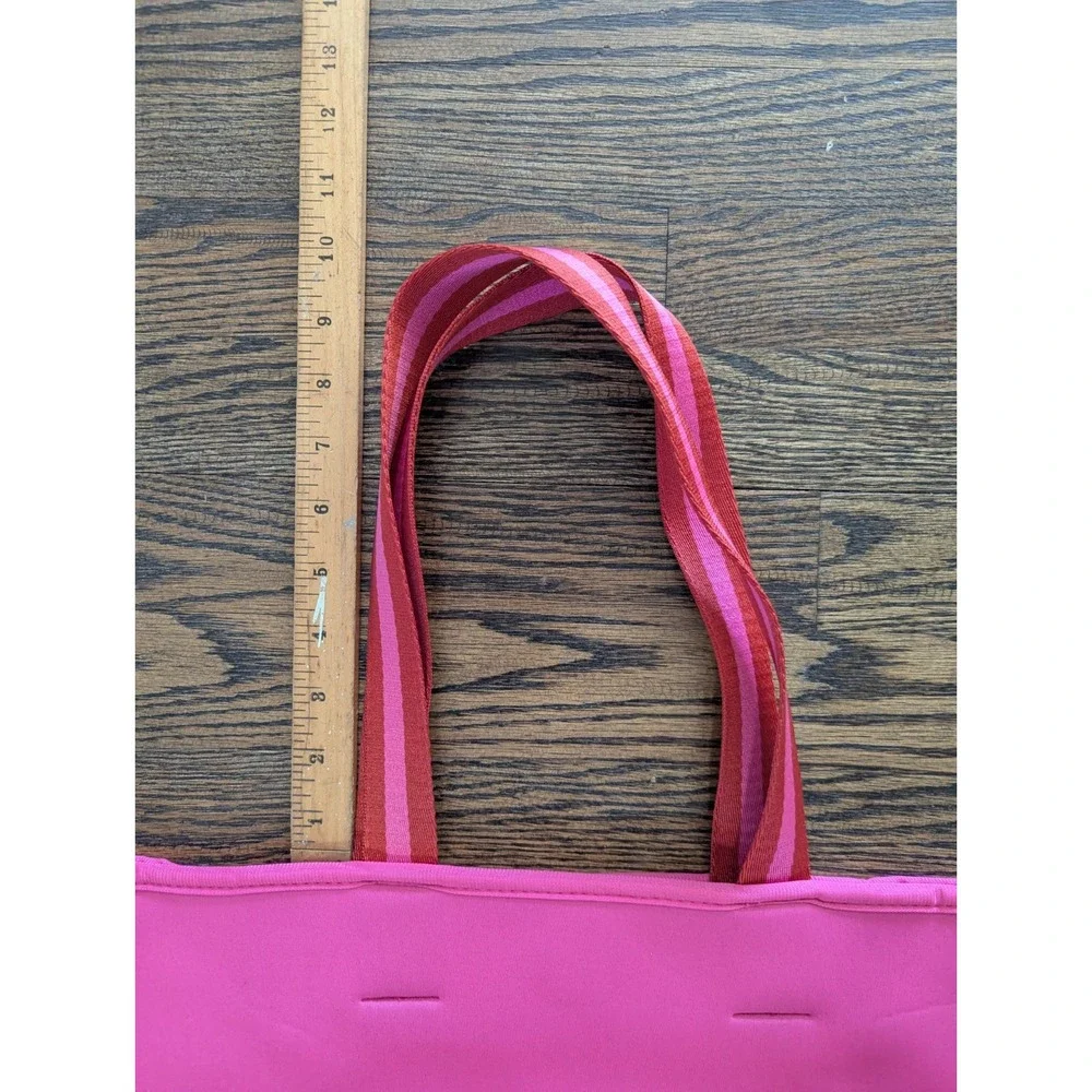 SUMMERSALT Beach Pool Tote Purse Shoulder Bag Neoprene Pink/Red Water Resistant
